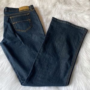 GLO Flare Jeans, Y2K Era, Size 13 Long, Dark Wash